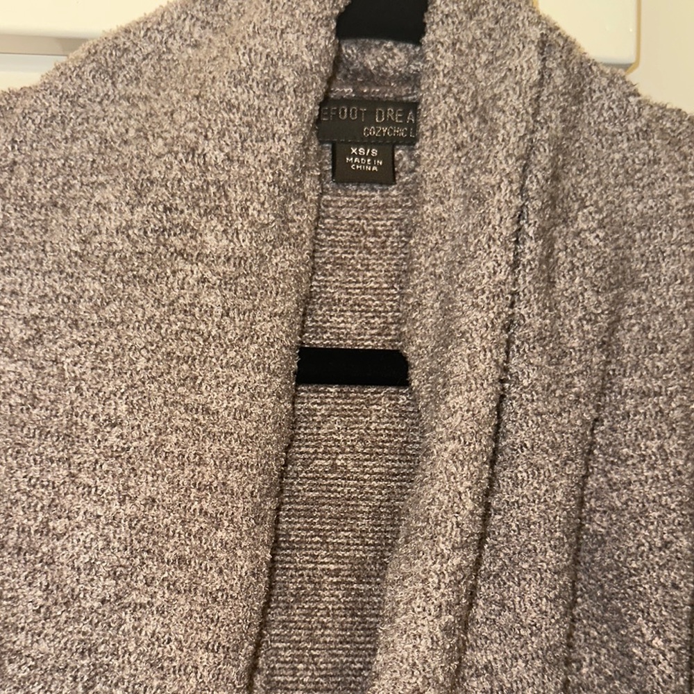 Barefoot Dreams Heathered Gray Cozy Cardigan